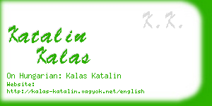 katalin kalas business card